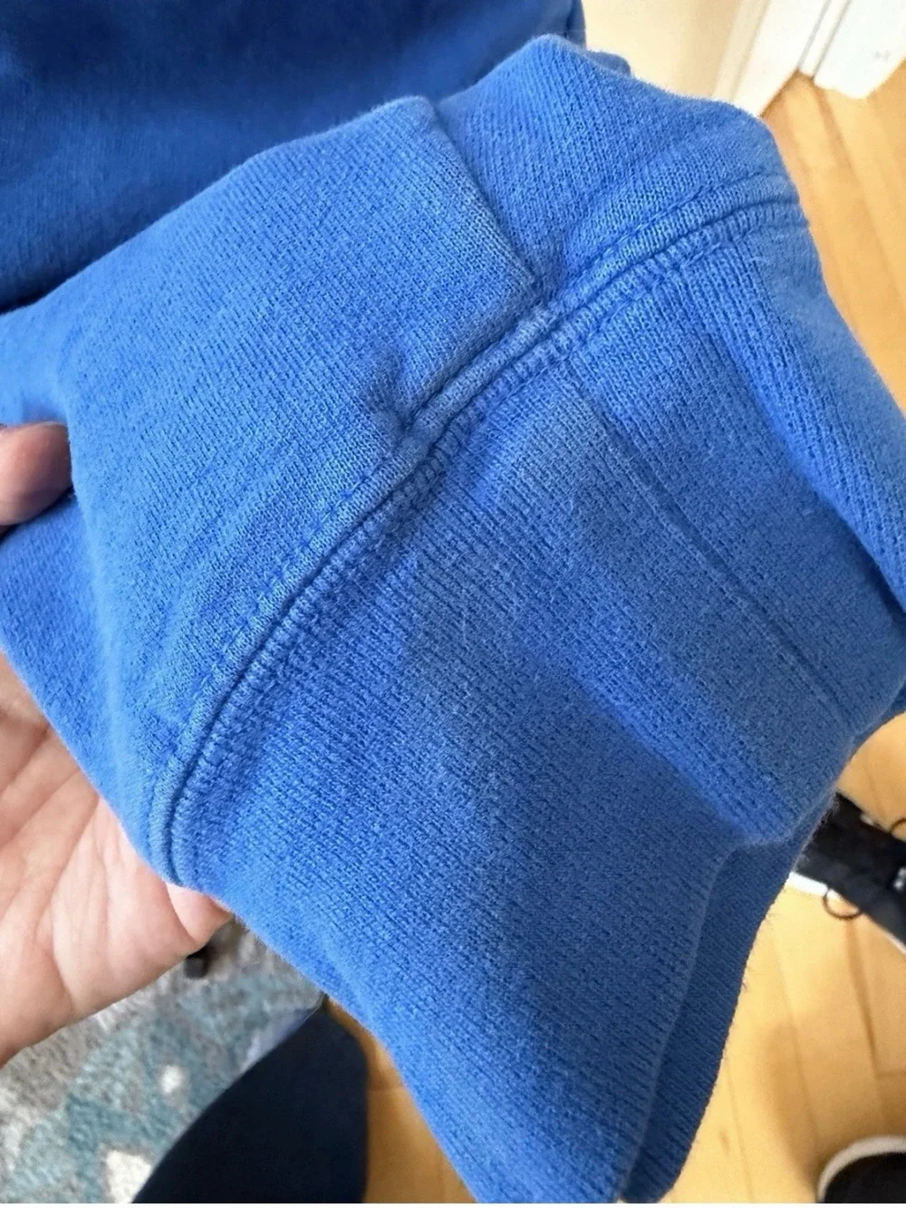 The North Face Blue Hoodie‎ Mens XL Pullover Sweatshirt Logo Pocket